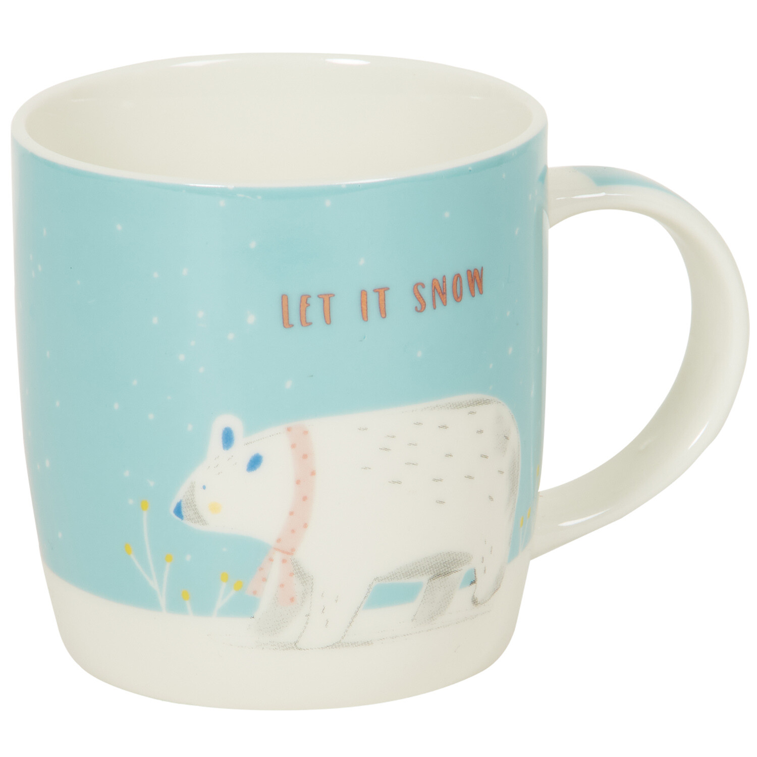 Winter Animals Mug Gold Detail  - Multicolour Image 6