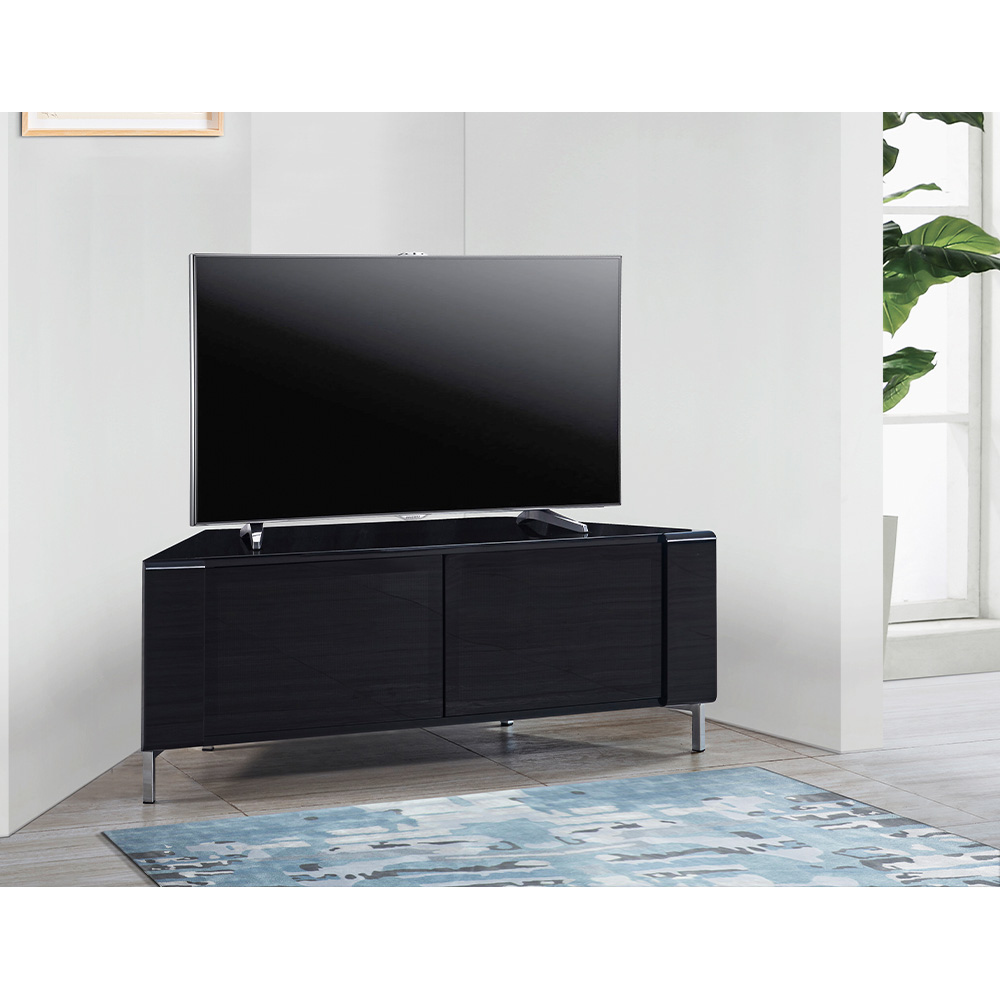 MDA Designs Corvus 2 Door Black TV Cabinet Image 8