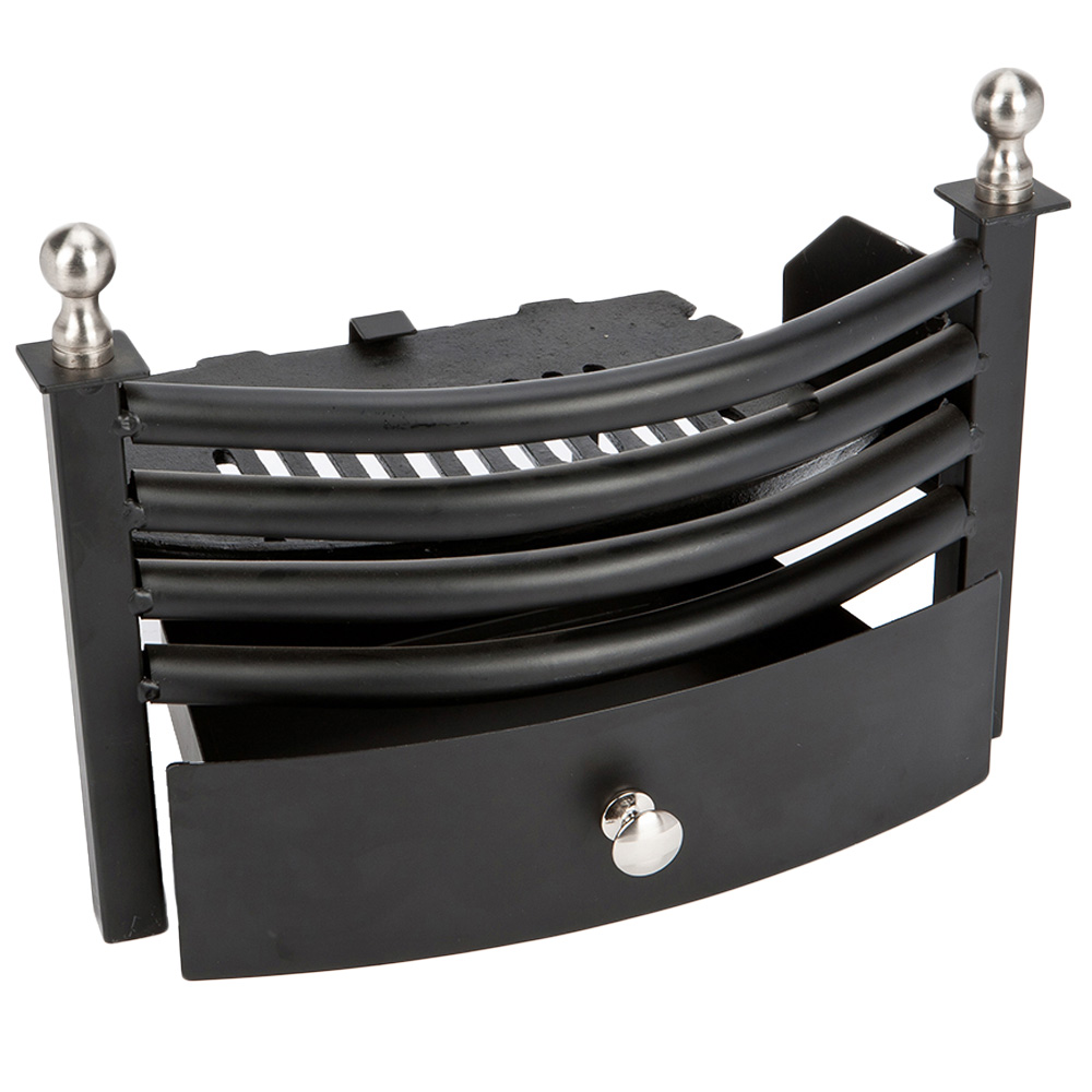 Inglenook Fireside Pewter Fire Grate Set Image 1