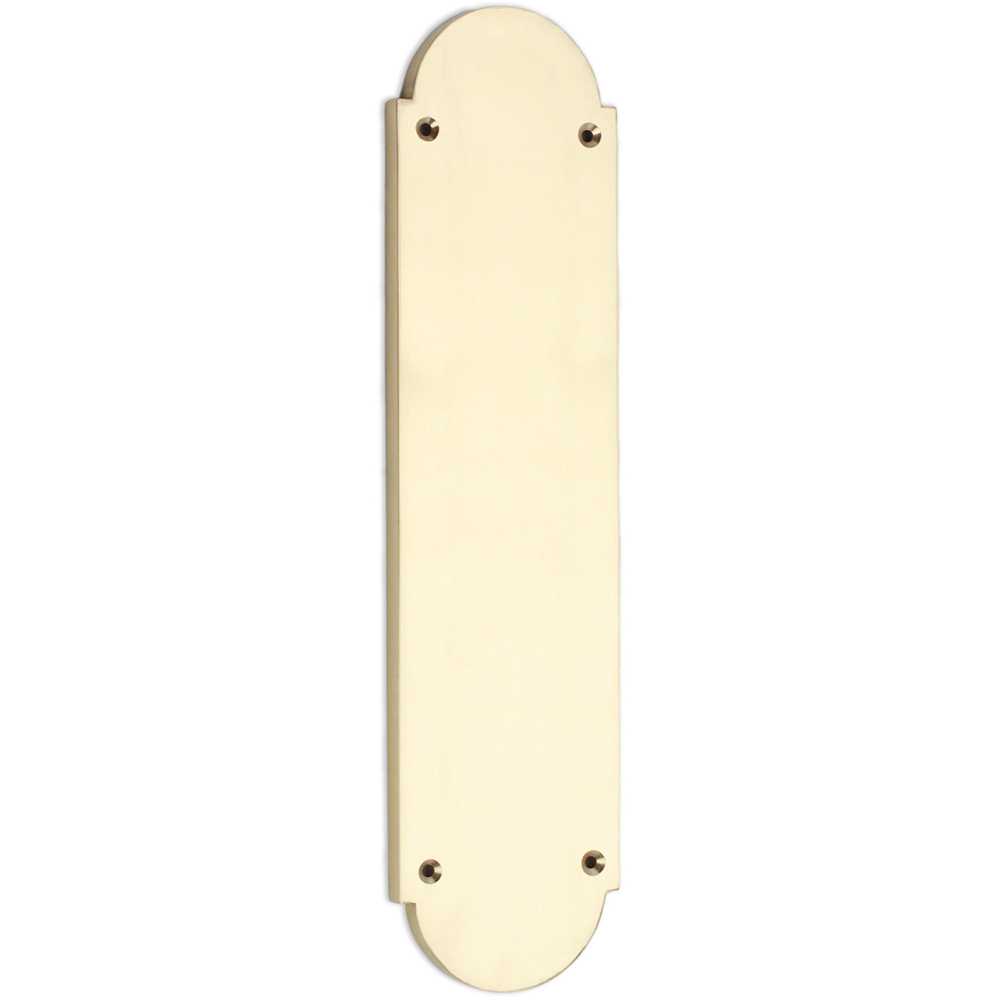 Spira Brass Victorian Half-Round Polished Brass Finger Plush Plate 300mm Image 1