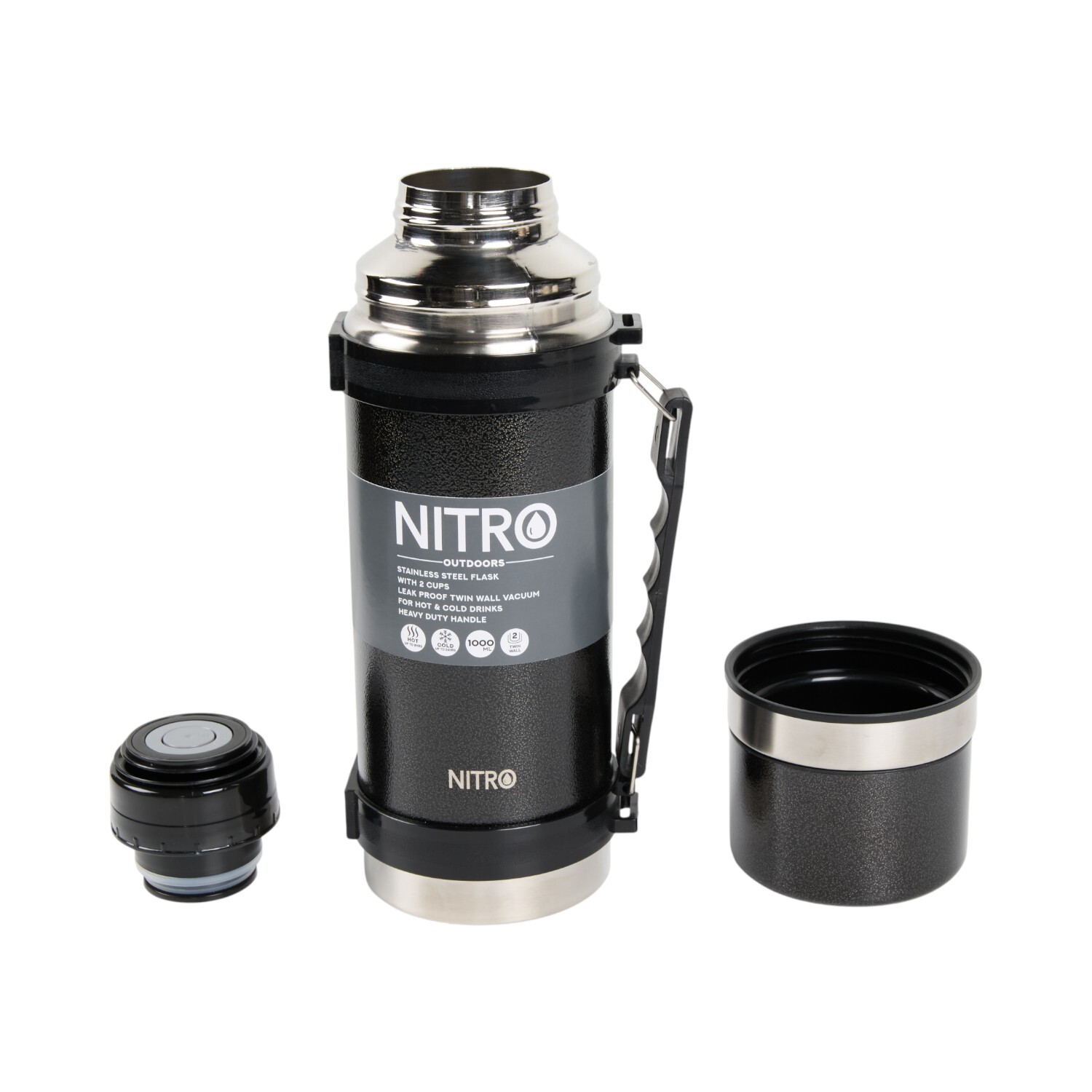 Nitro 2 Cup Stainless Steel Jumbo Vacuum Flask Image 7