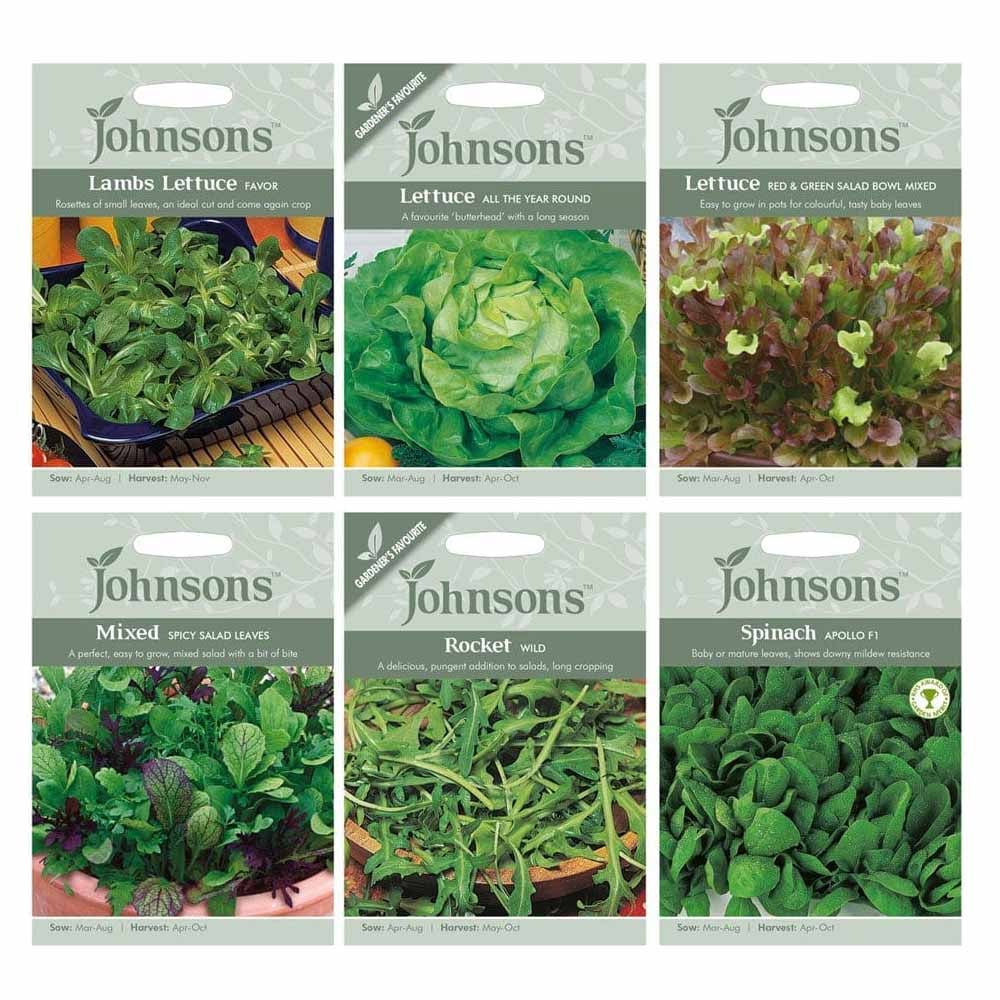 Johnsons Salad and Leaves Seed Bundle Image 2