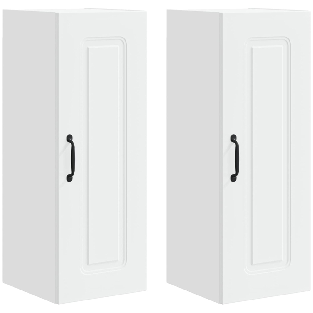 vidaXL Kalmar Single Door White Wall Kitchen Cabinet 2 Pack Image 8