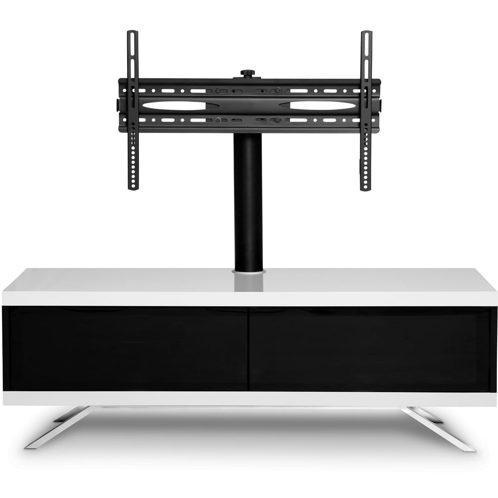MDA Designs Tucana 1200 Hybrid 2 Door Black and White TV Cabinet Image 5