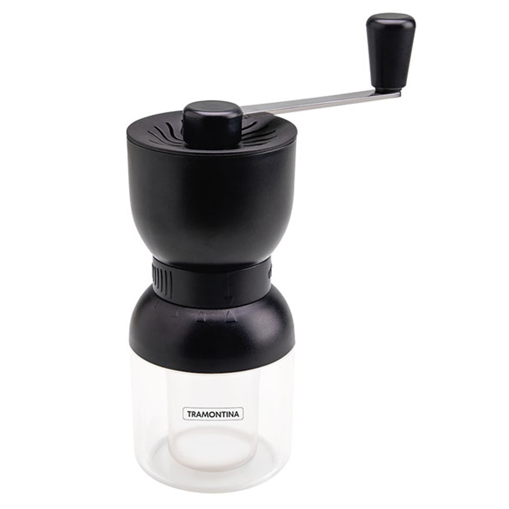 Tramontina Black Manual Coffee Grinder with Ceramic Burr Image 1