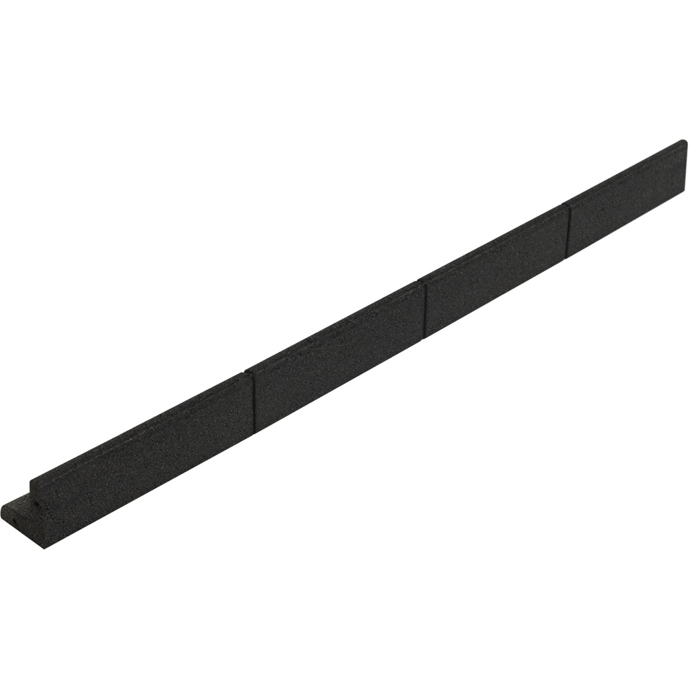 MonsterShop 1.2m 4 Pack Black Flexible Lawn Edging Image 3