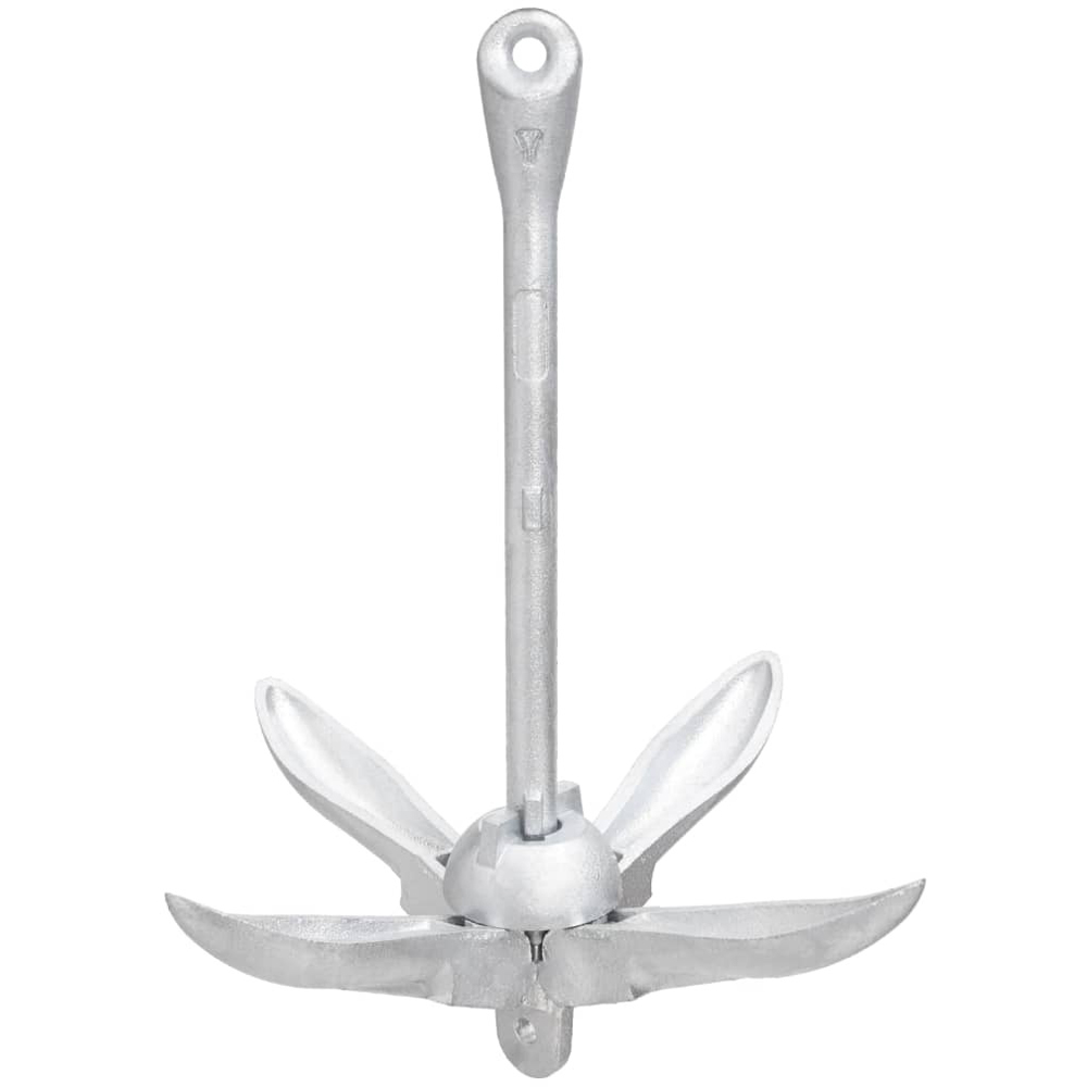 Walplus Silver Malleable Iron Foldable Anchor with Rope 1.5kg Image 5