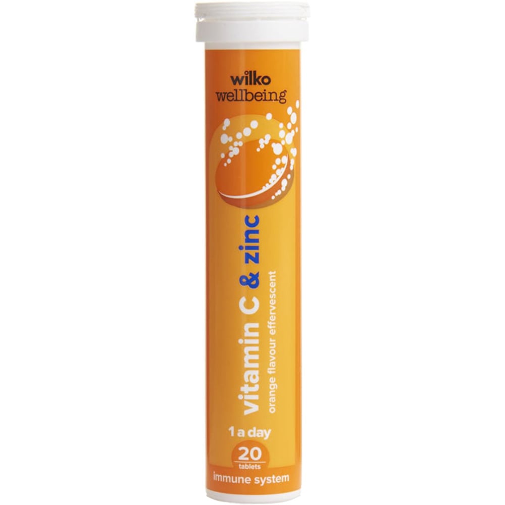 Wilko Vitamin C and Zinc Effervescent Tablets 20 pack Image