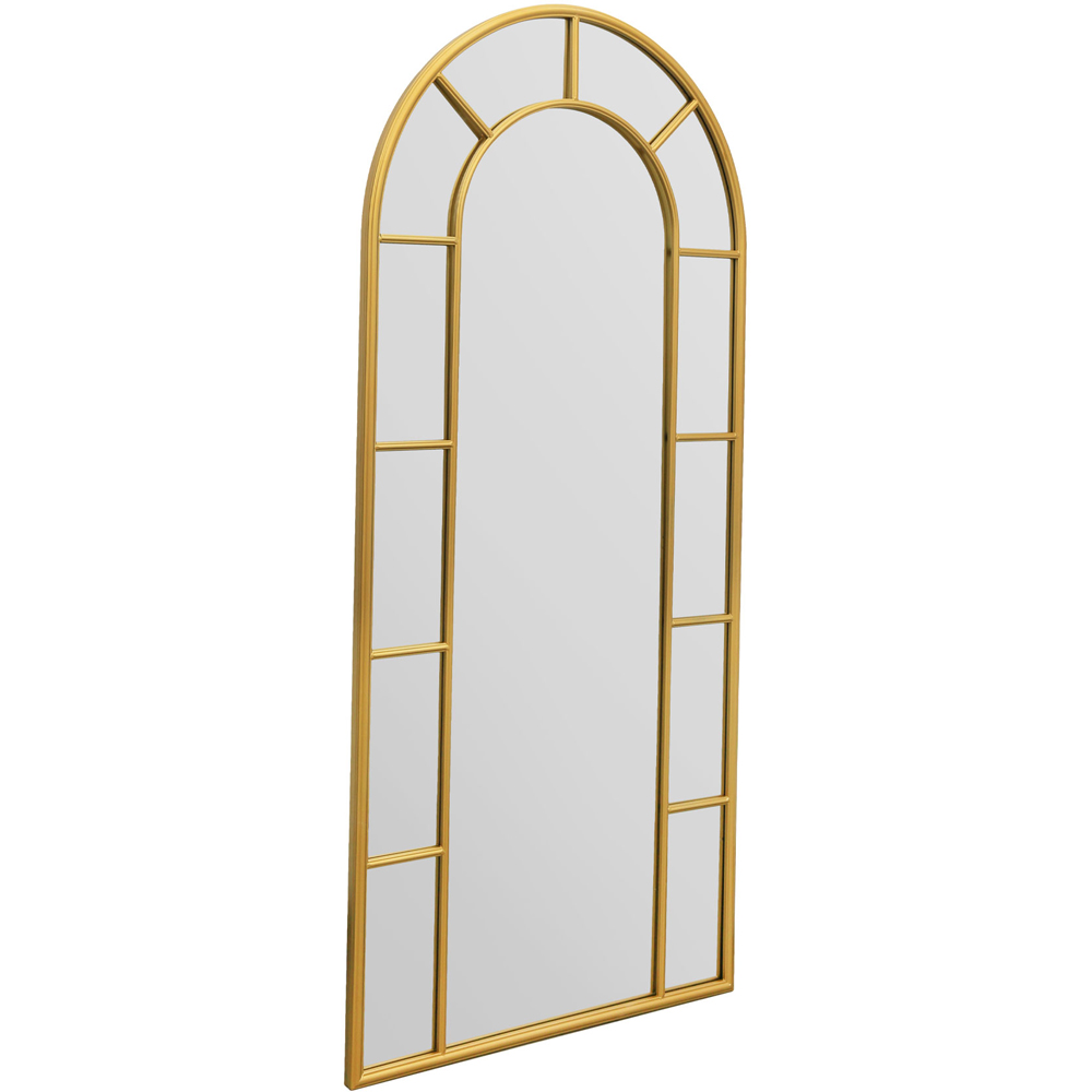 MirrorOutlet The Arcus Gold Framed Arched Leaner Garden Wall Mirror 190 x 85cm Image 3