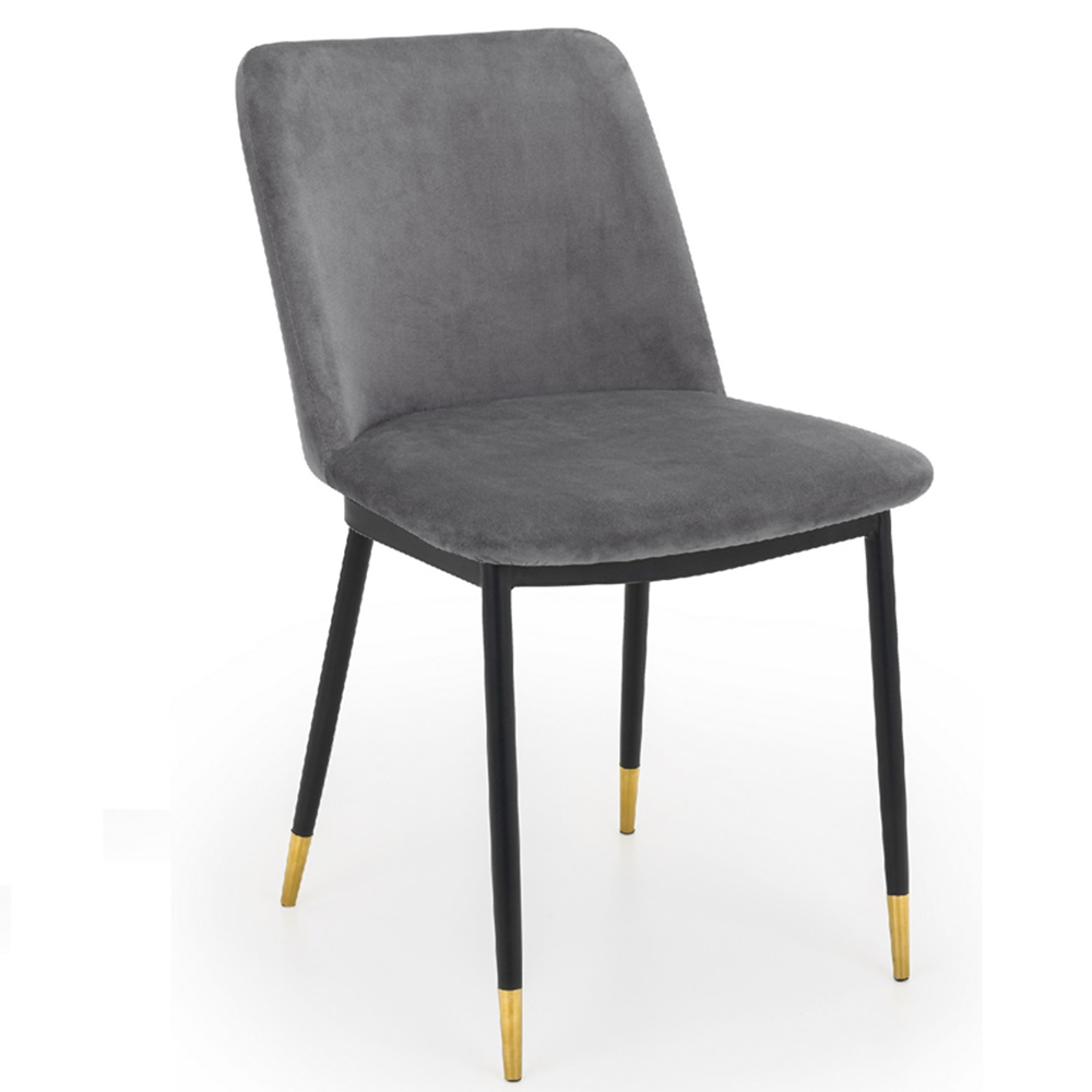Julian Bowen Delaunay Set of 2 Grey Dining Chair Image 3
