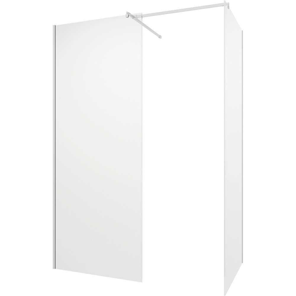 Stech Homes Walk-in Shower Screen 1000 x 1900mm and 900 x 1900mm Image 1