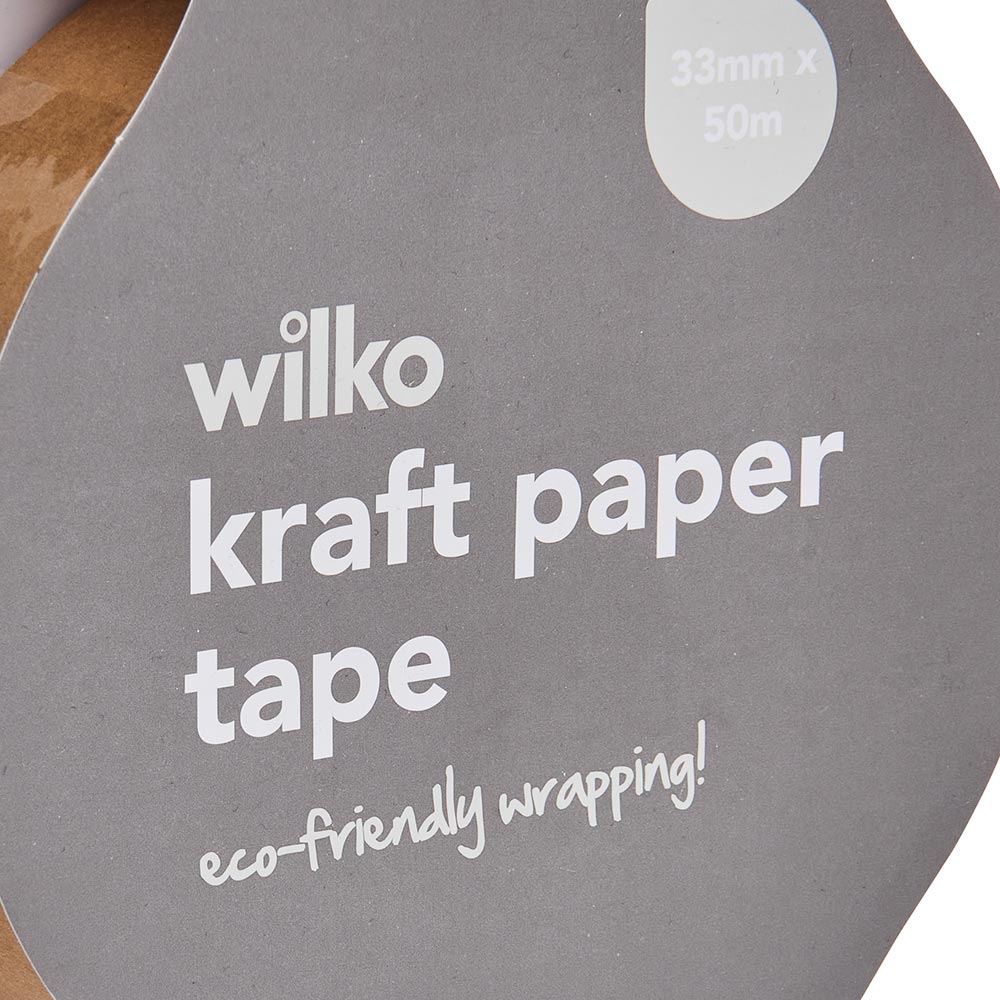 Wilko Kraft Tape 33mm x 50m Image 3