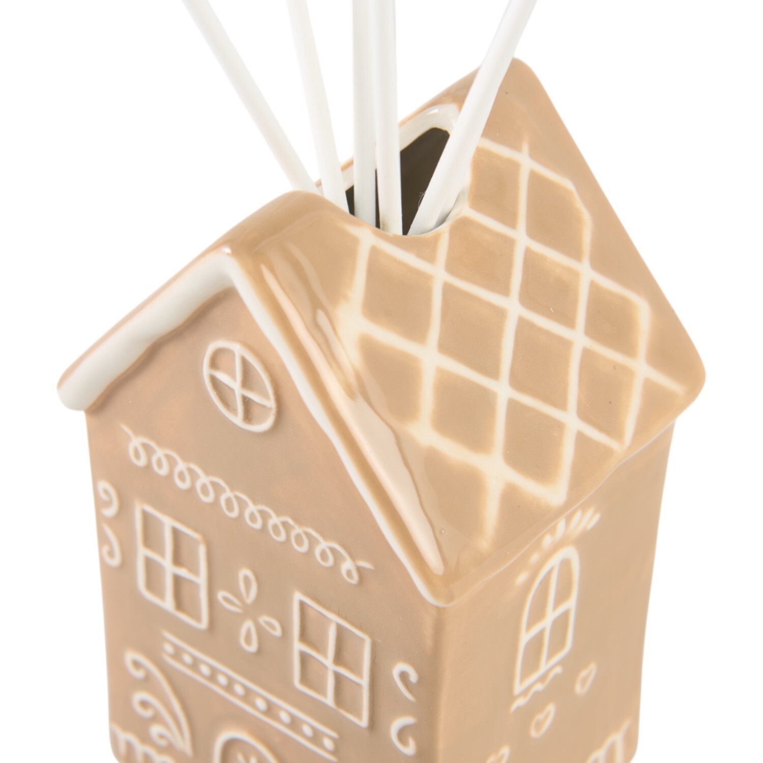 Gingerbread House Reed Diffuser Brown Image 5