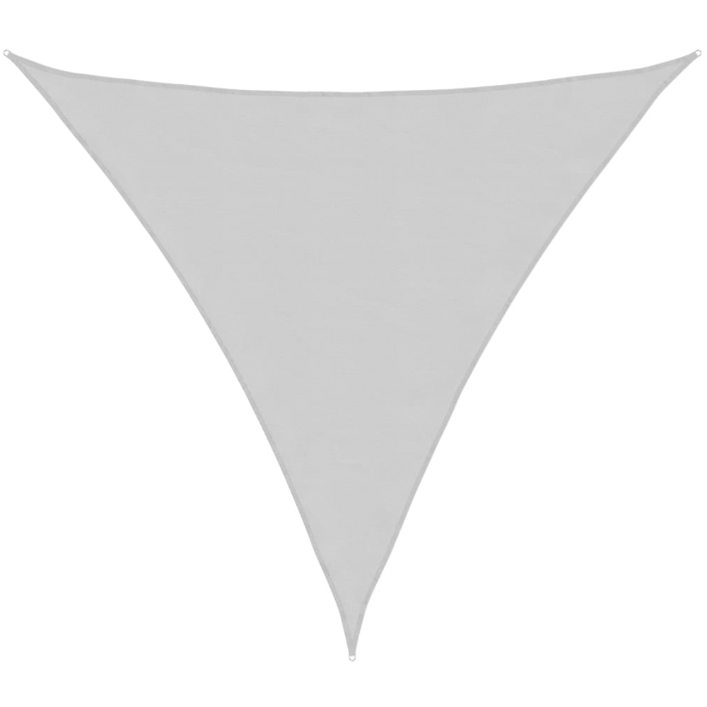 vidaXL Grey Triangular Sun Shade Sail 4 x 4 x 4m Image 1