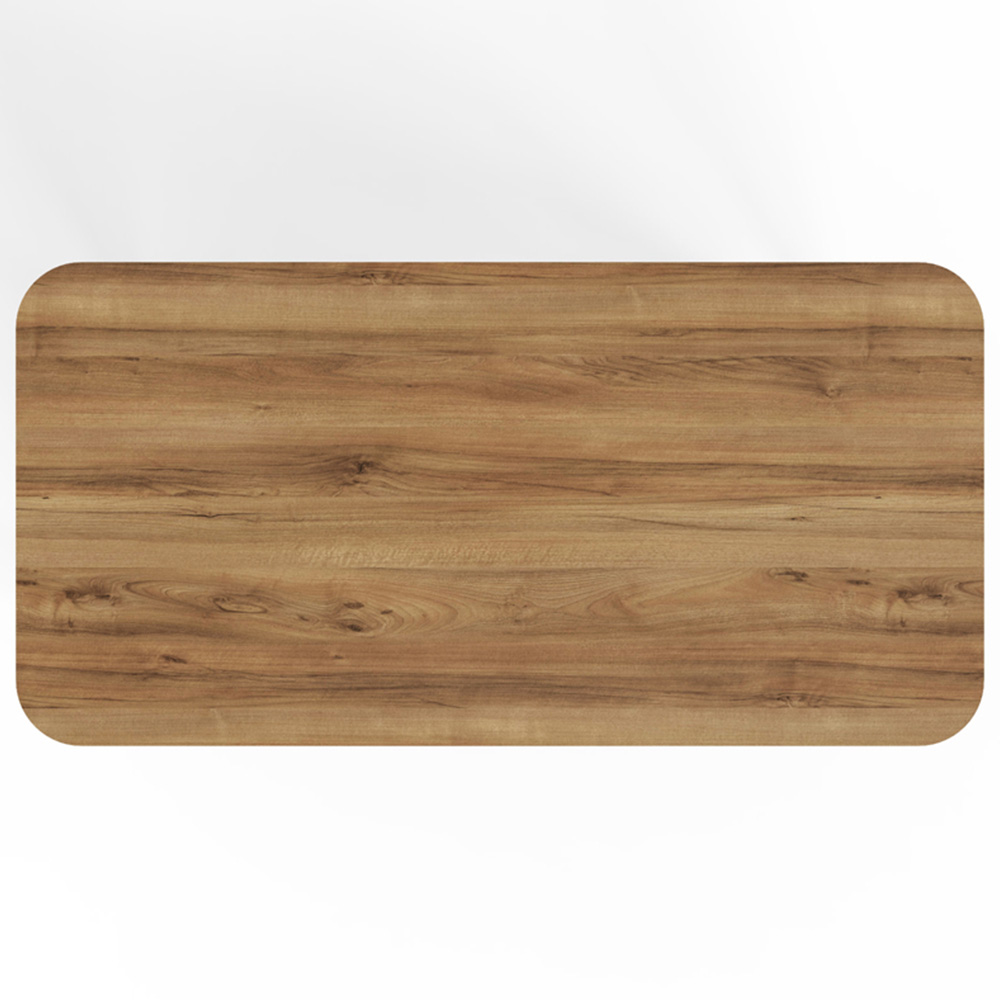 GFW Sorrel 2 Shelf Oak Rattan Coffee Table Image 4