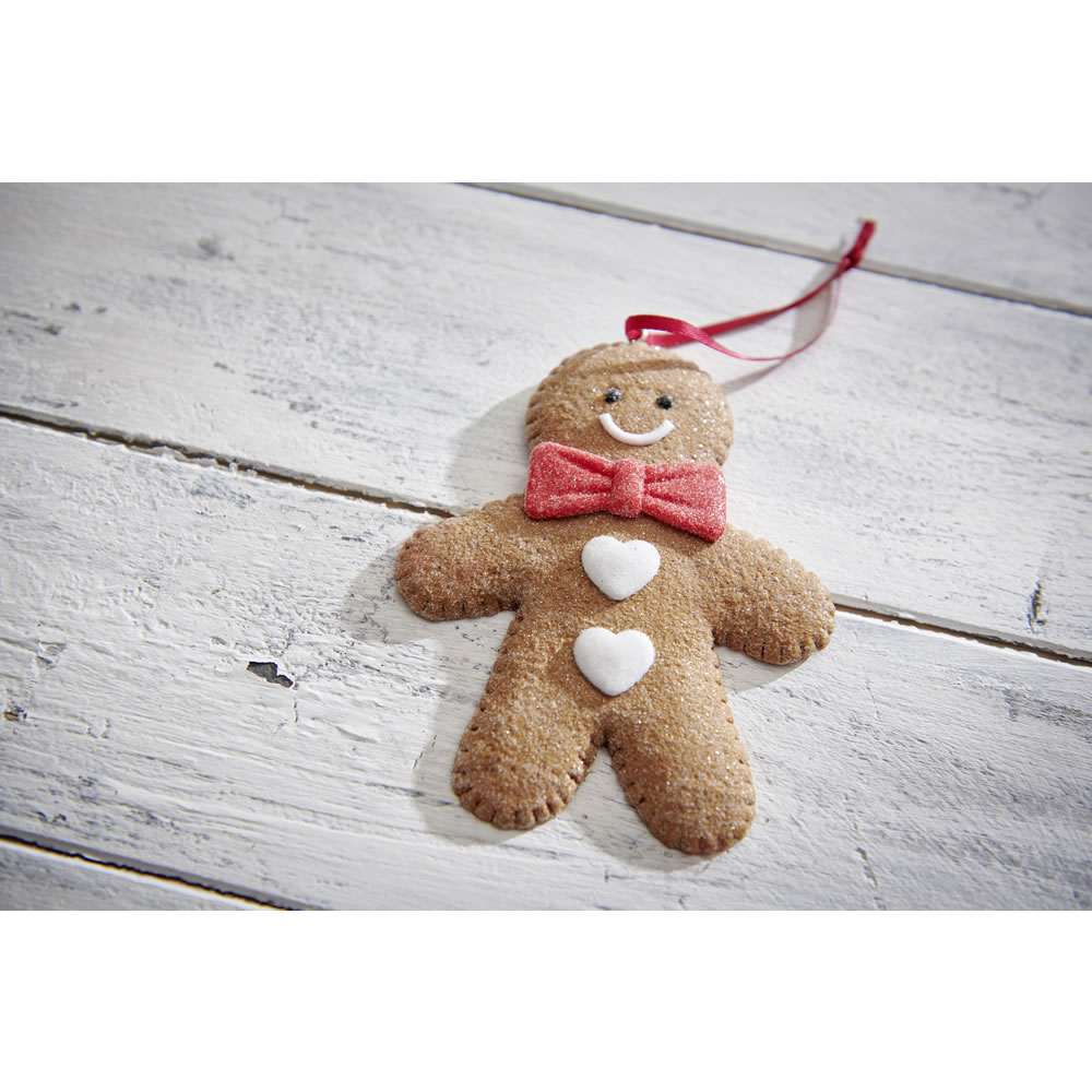 Wilko Kids Gingerbread Man Christmas Decoration Image 2