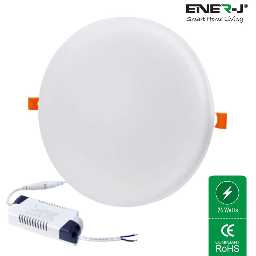 ENER-J 24W 4000K Round Frameless LED Panel Downlight 4 Pack Image 5