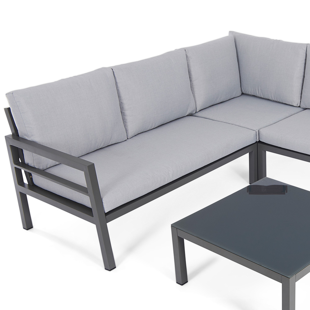 Greenhurst 5 Seater Aluminium Corner Lounge Set Image 4