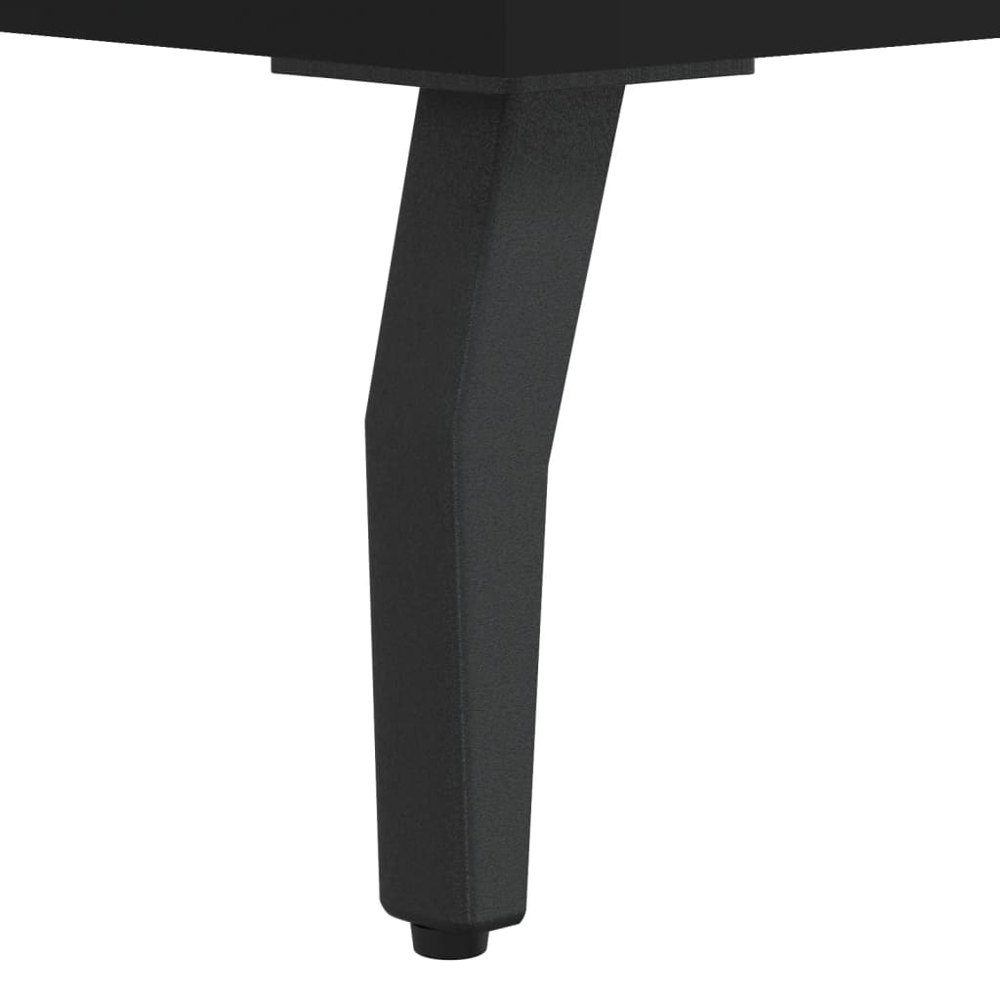 vidaXL 3 Shelf Black Wooden Sideboard Image 7