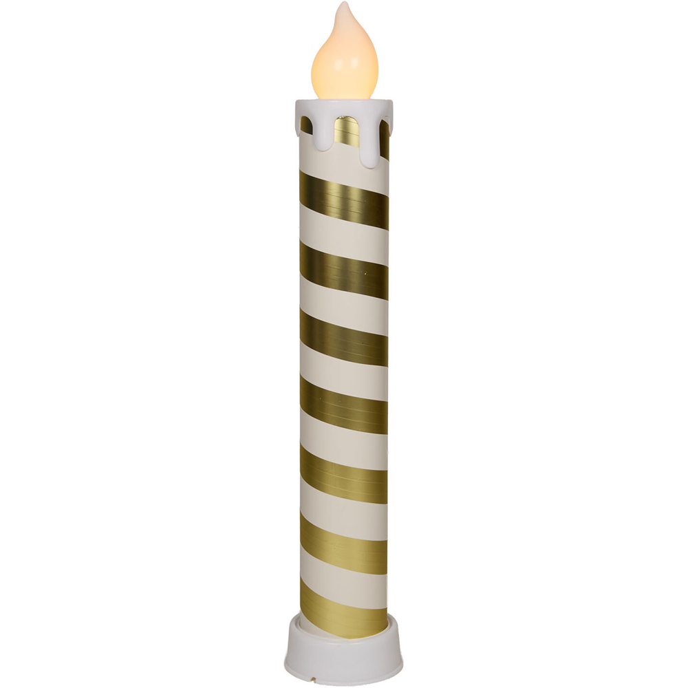 Large Gold LED Candle Stick Image 2