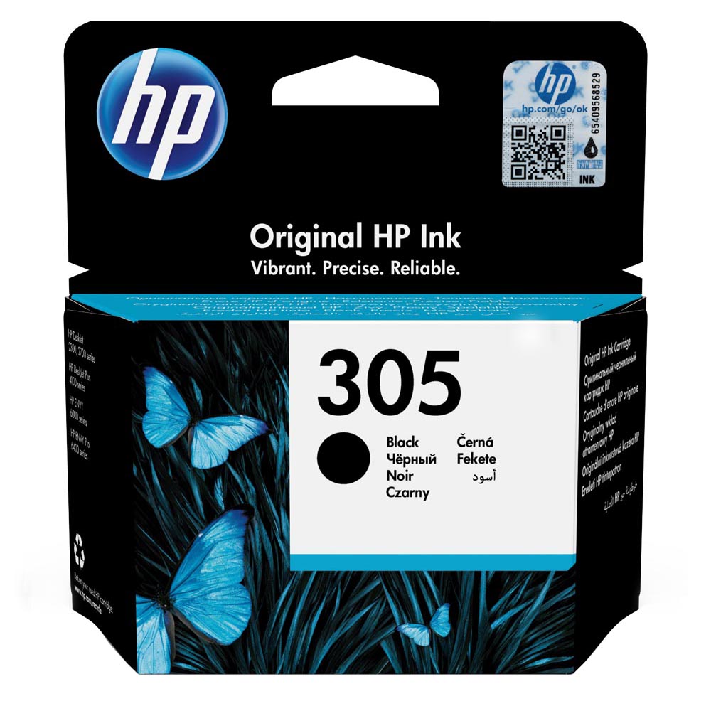 HP 305 Black Inkjet Cartridge Image 1
