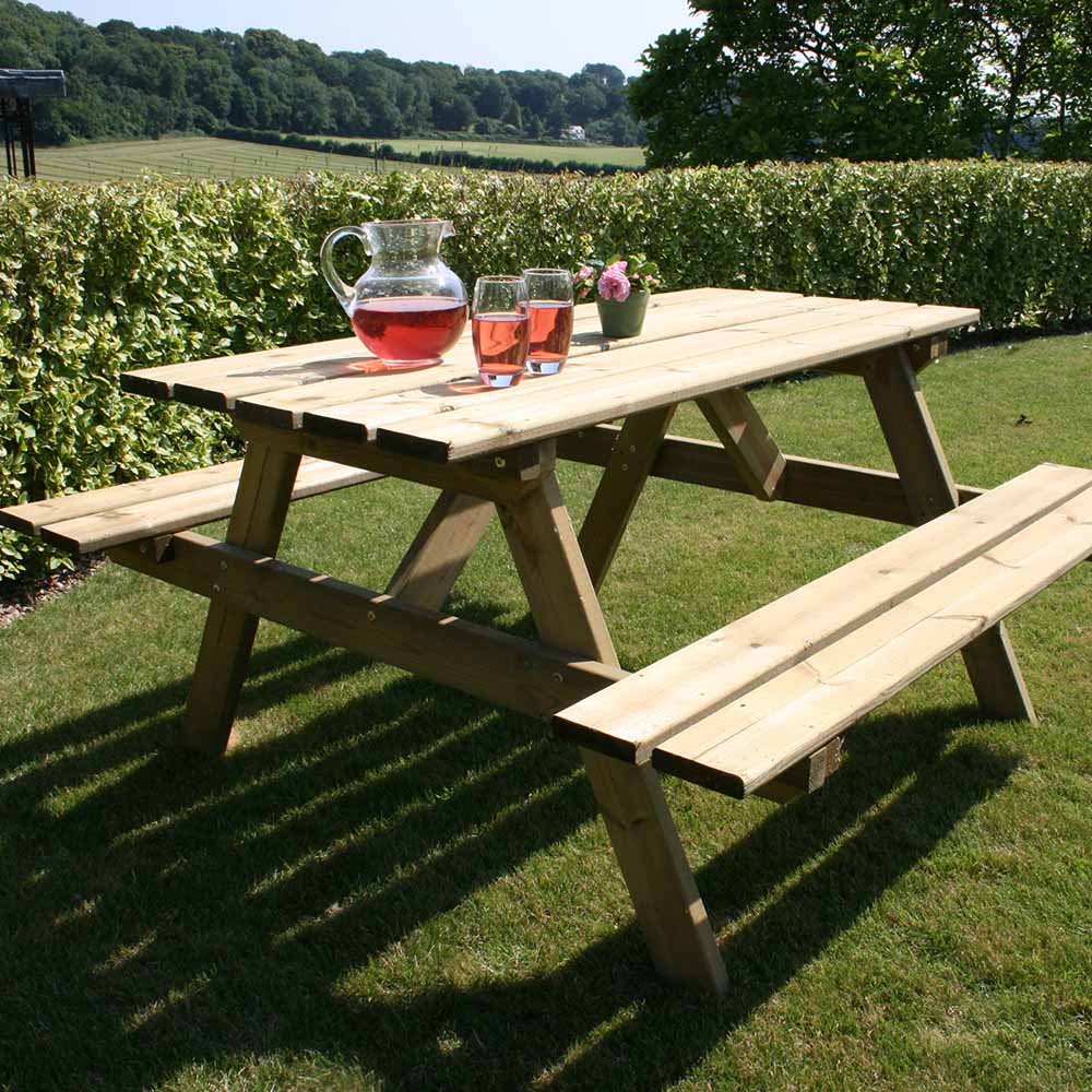 Charles Bentley FSC Timber Economy Picnic Table Image 2