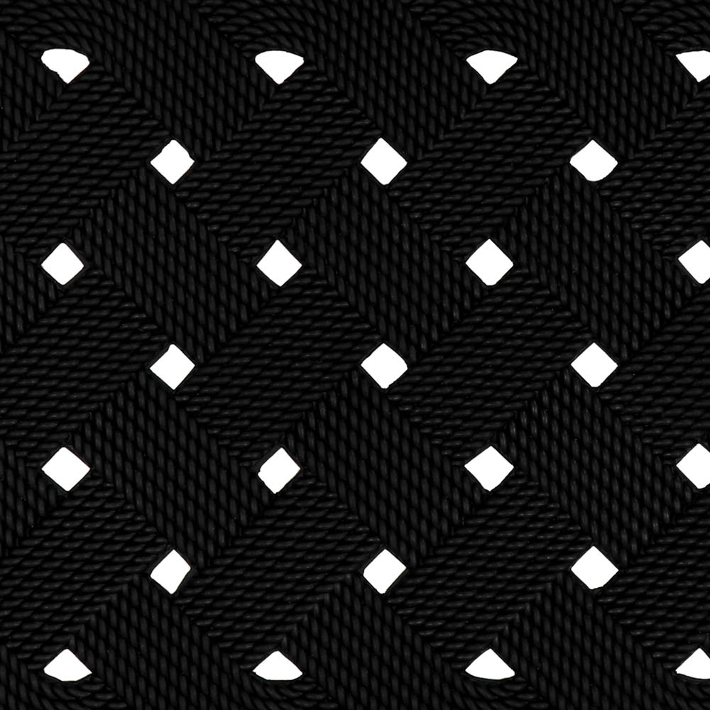 JVL Trellis Rubber Scraper Doormat 40 x 70cm Image 4