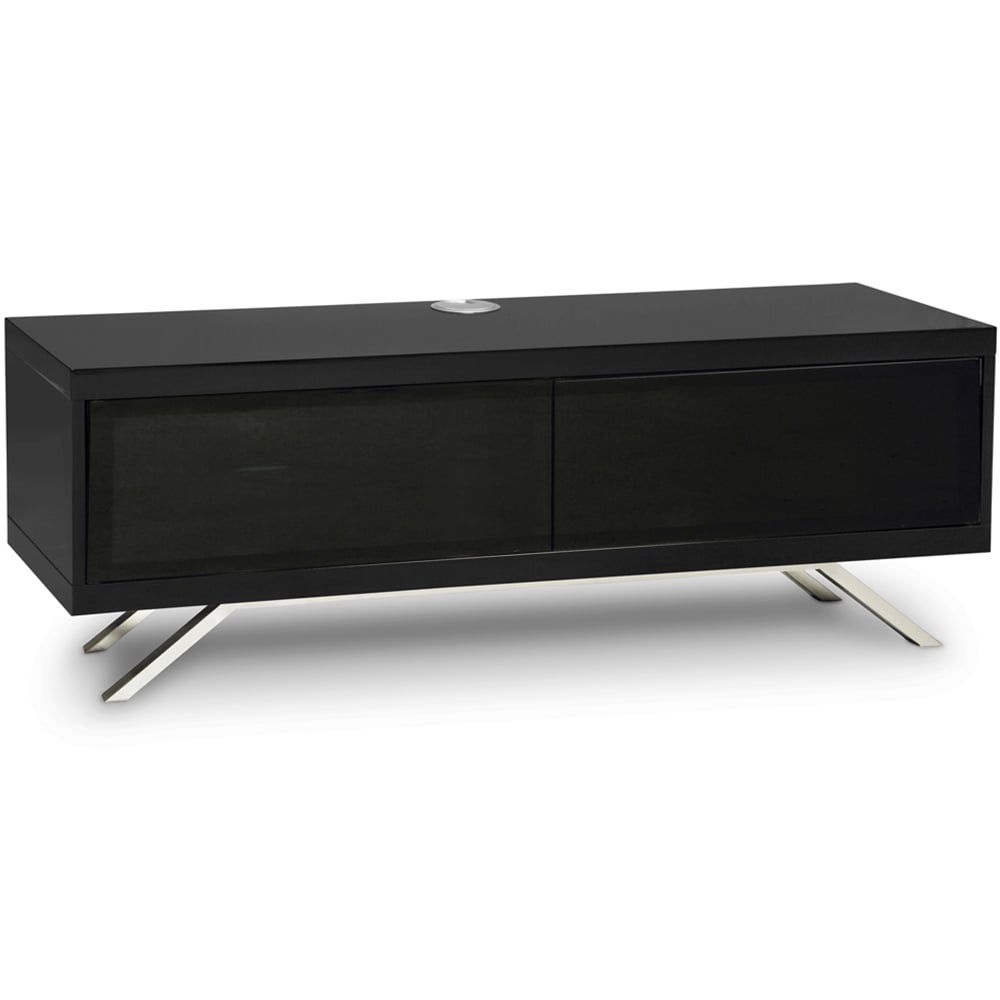 MDA Designs Tucana 1200 Hybrid 2 Drawer Black TV Cabinet Image 5