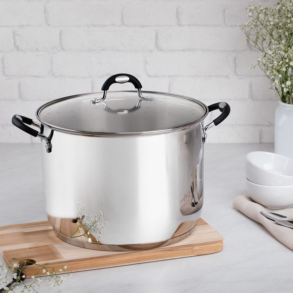 Tramontina 30cm Stainless Steel Stock Pot Image 2