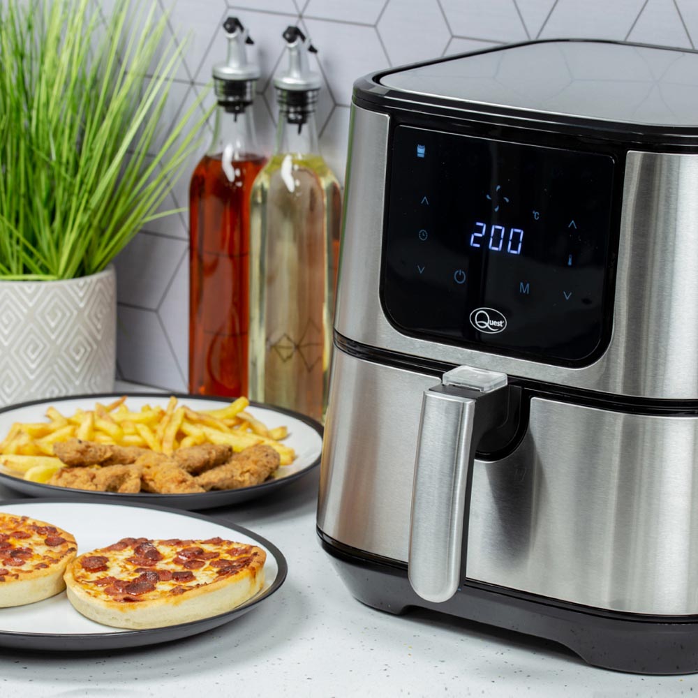 Quest Stainless Steel 5.5L Air Fryer Image 2