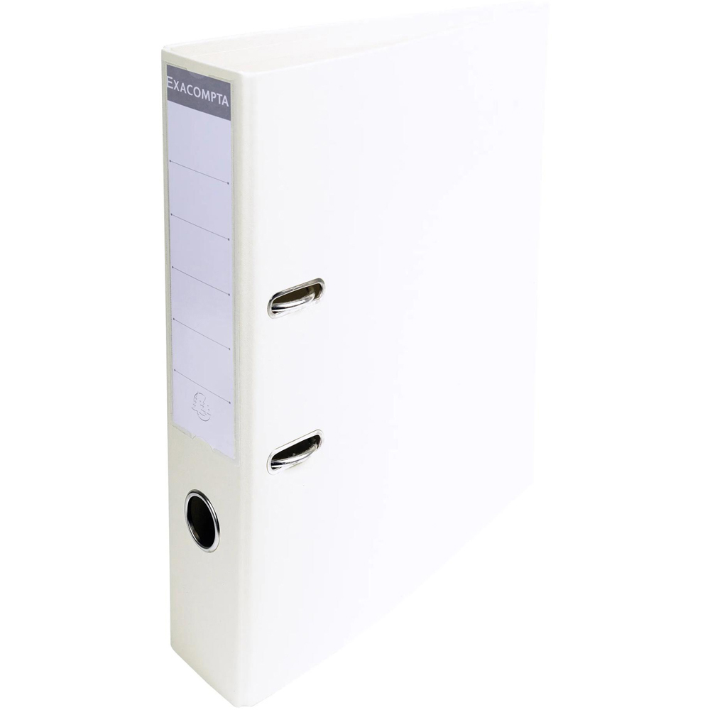 Exacompta PremTouch A4 White PVC Level Arch File 10 Pack Image 2
