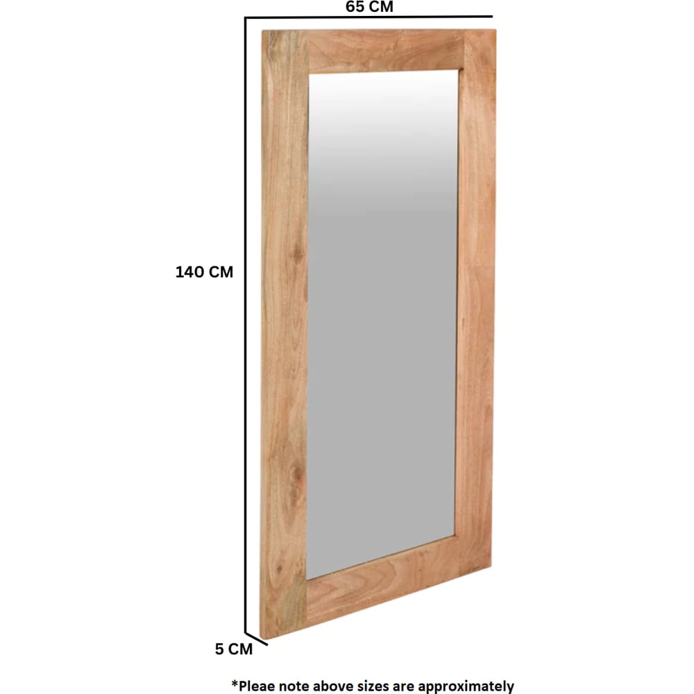 Brooklyn Surrey Solid Wood Frame Mirror Extra Long Image 5