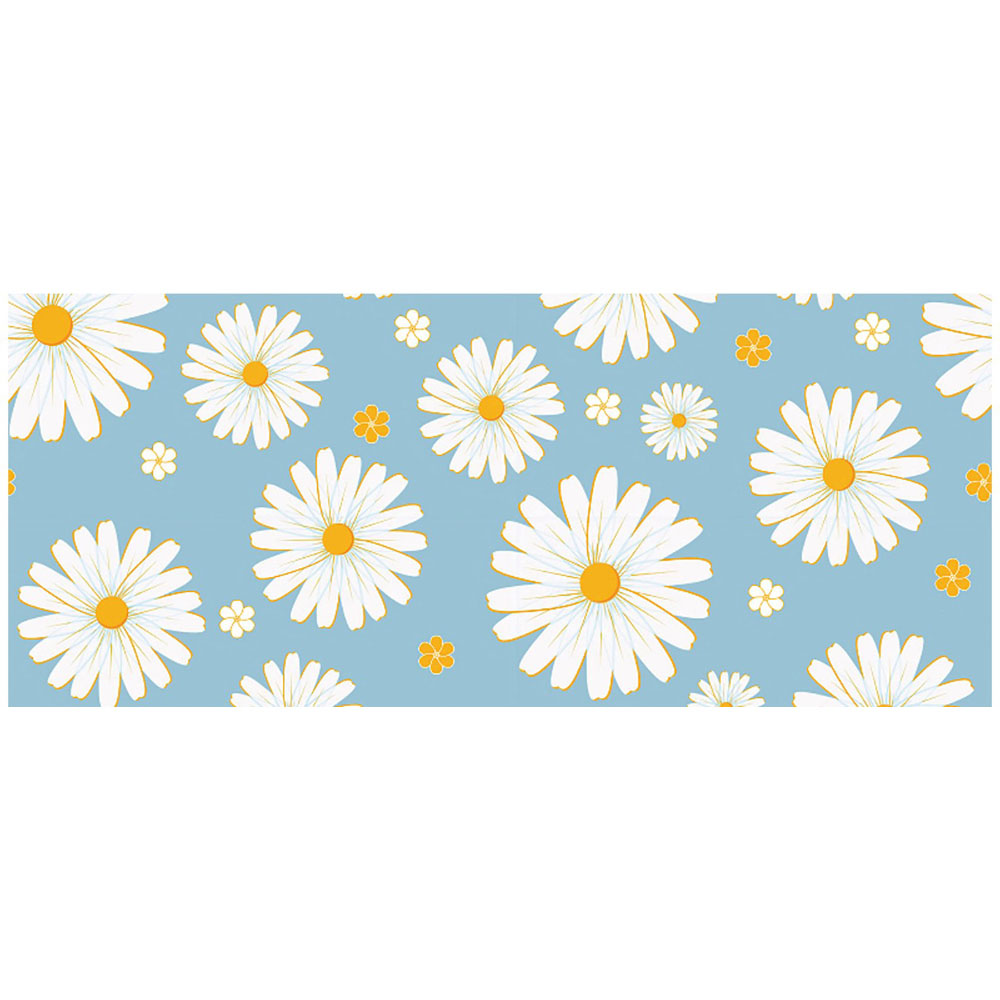 Warren Reed Designer Summer Daisy Pattern Glass Bathroom Splashback 25 x 60cm Image 2