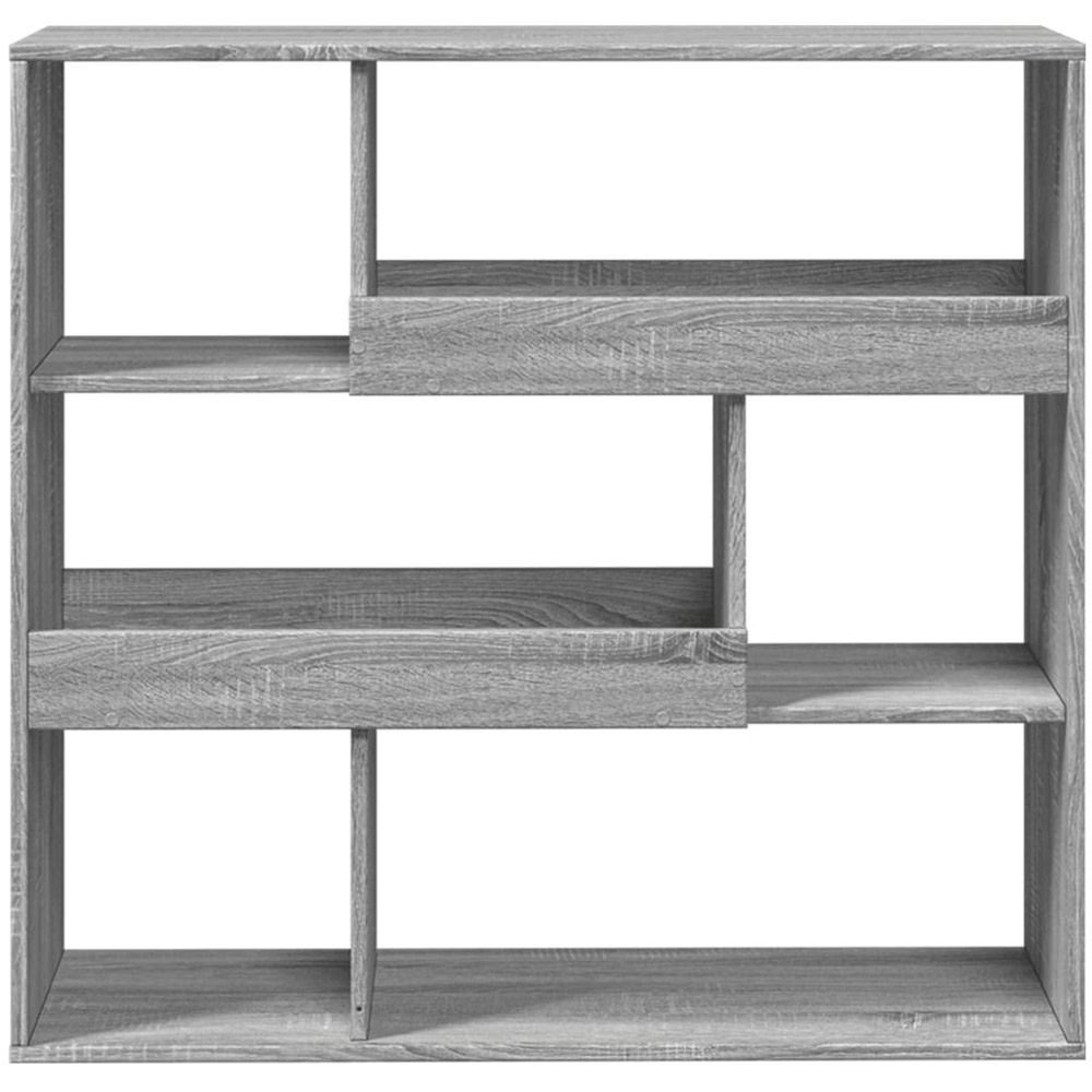 vidaXL 6 Shelf Grey Sonoma Bookcase Image 4