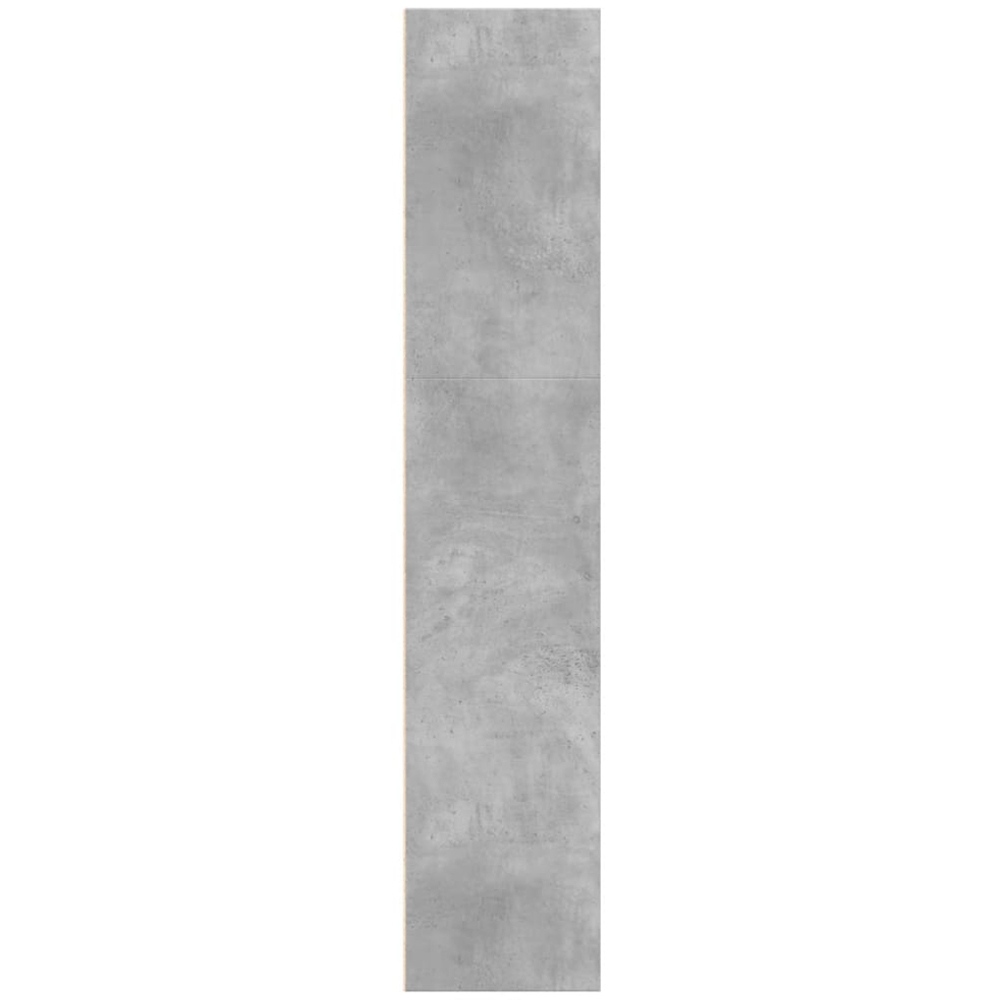 vidaXL 4 Shelf Concrete Grey Bookcase Image 4