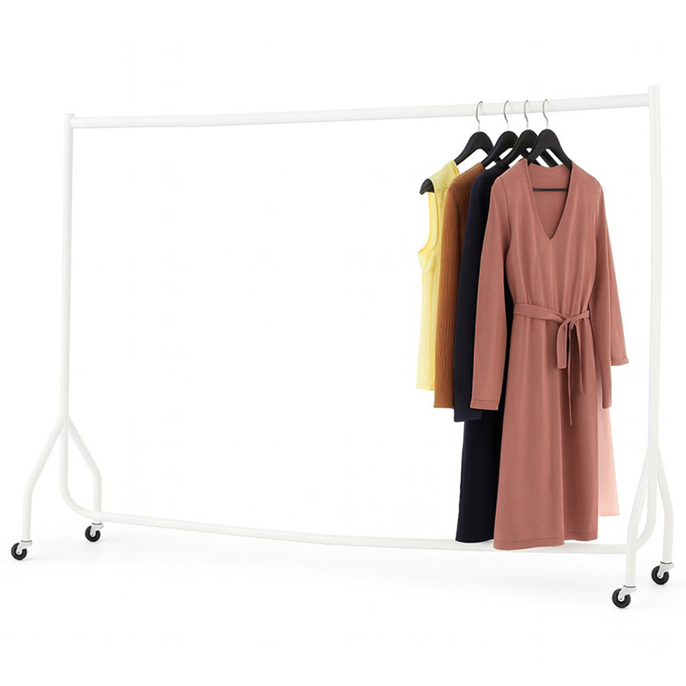 House Of Home White Heavy Duty Foldable Clothes Rail 4ft Image 3