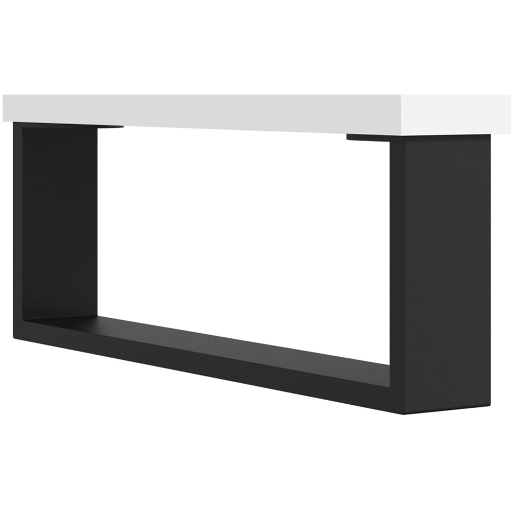 vidaXL 2 Door Computer Desk White Image 9