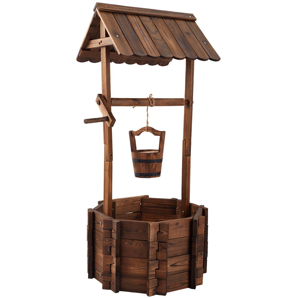 Living and Home Antique Style Wishing Well Planter Image 1