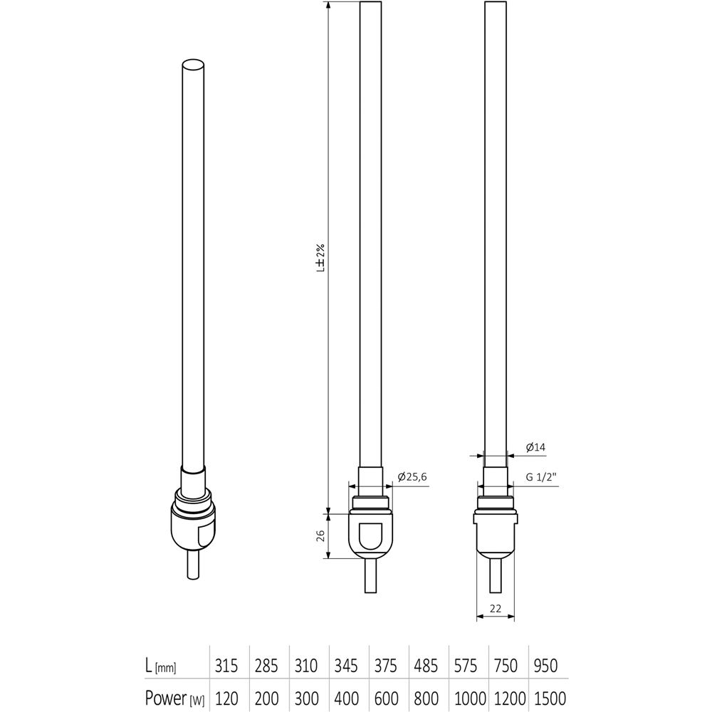 Terma SIM Heating Element 800W Image 5