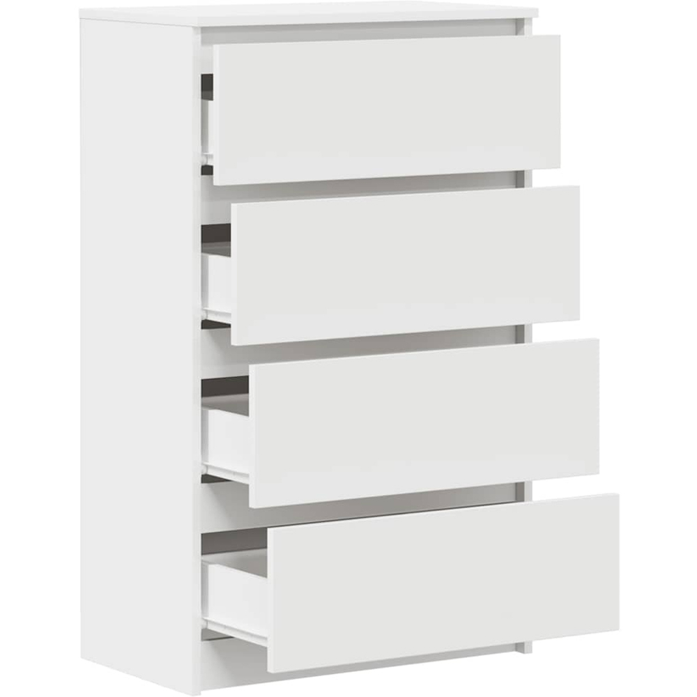 vidaXL 4 Drawer White Sideboard Image 4