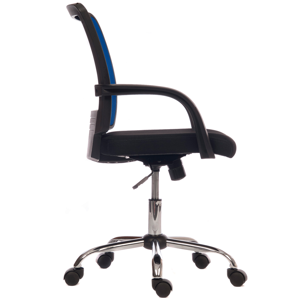 Teknik Star Blue and Black Mesh Swivel Office Chair Image 3
