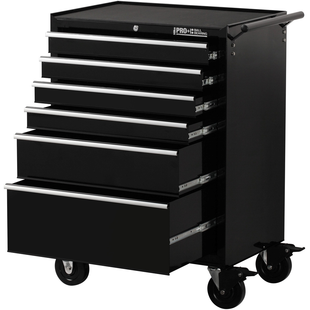 Hilka Tools HD PRO+ 6 Drawer Wide Tool Trolley Image 1