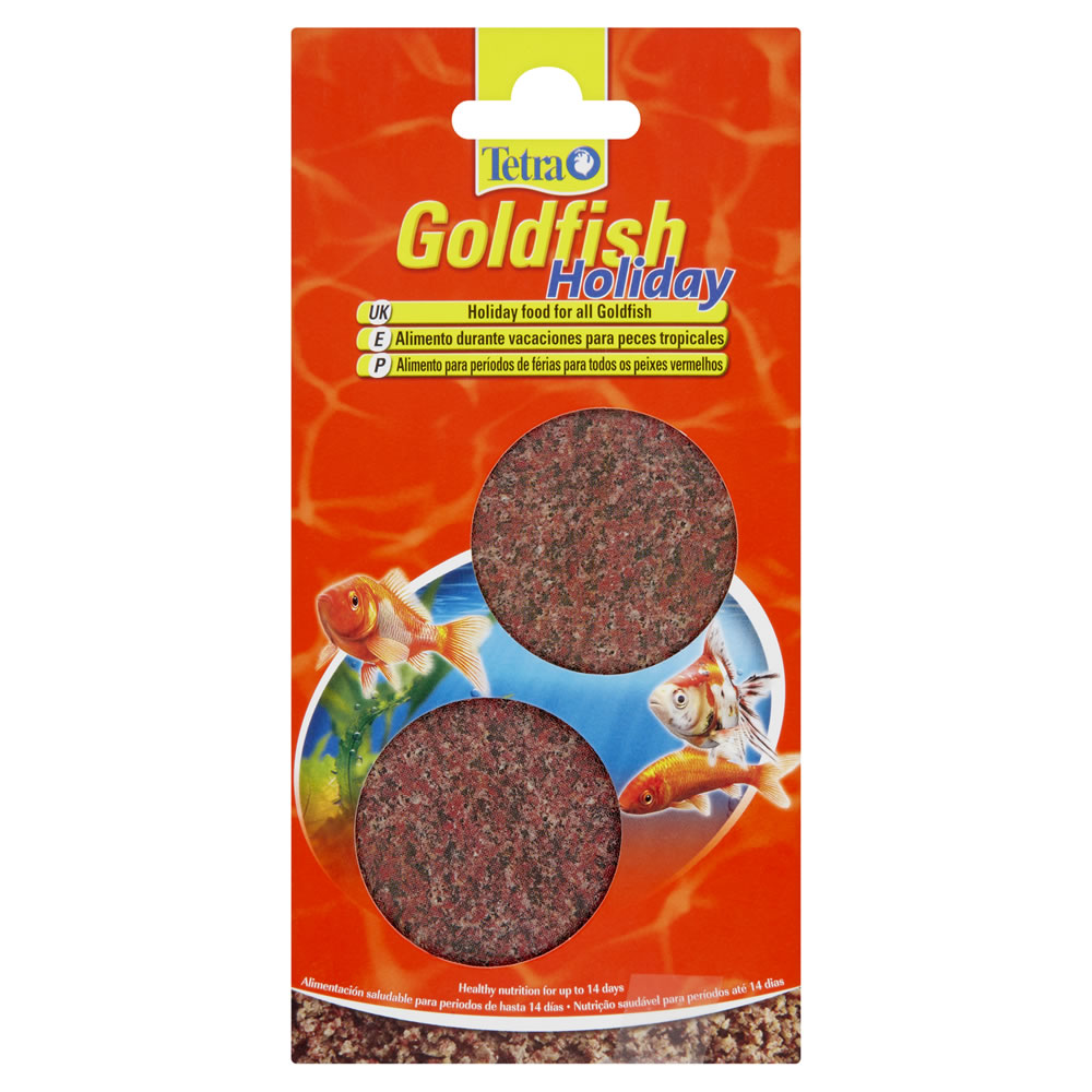 Tetra Goldfish Holiday Block Fish Food 12g 2 pack Image