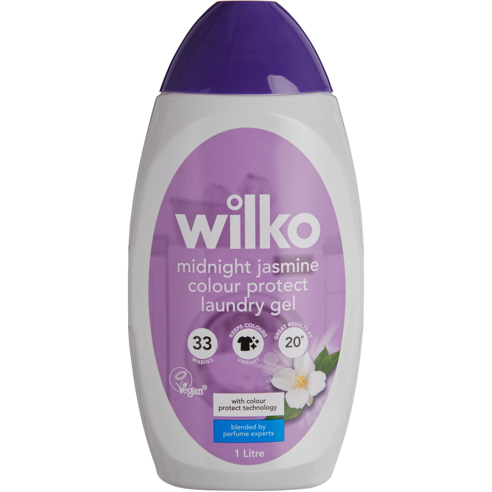 Wilko Colour Protect Midnight Jasmine Laundry Gel 33 Washes 1L Image 1