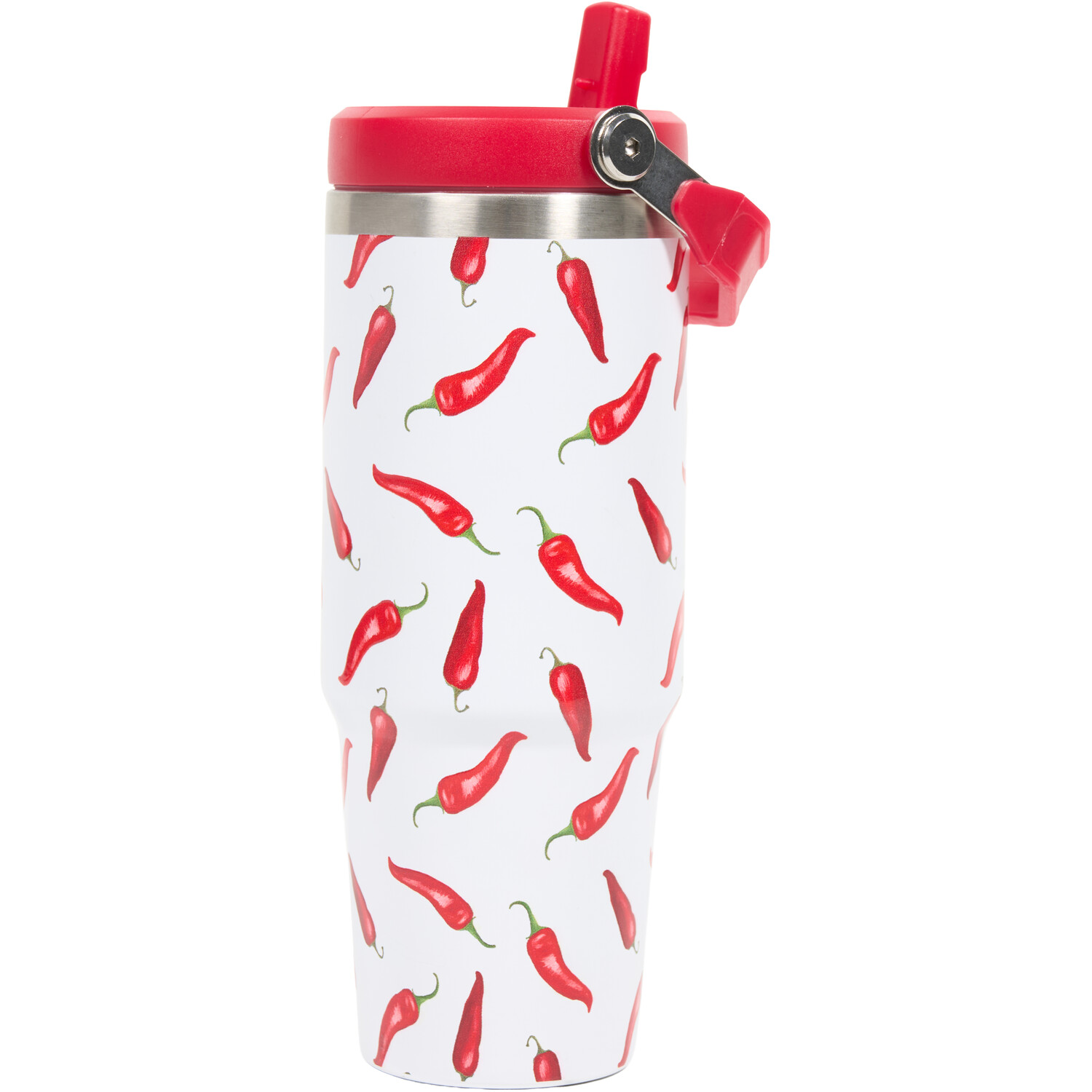 Nitro Stainless Steel Chilly Tumbler with Handle Red Image 3