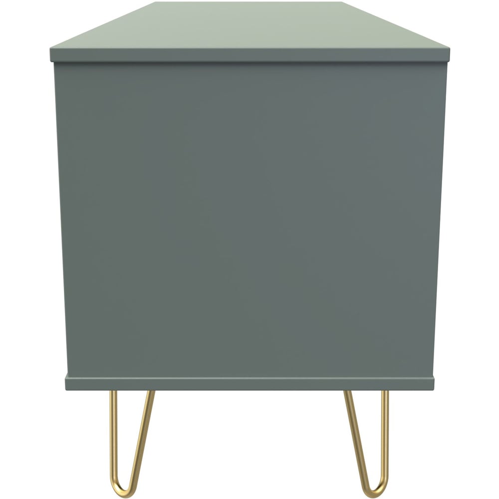 Crowndale 4 Drawer Reed Green Chest of Drawers Ready Assembled Image 4