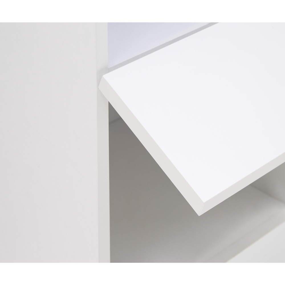 GFW Galicia White Tall LED Shelf Unit | Wilko