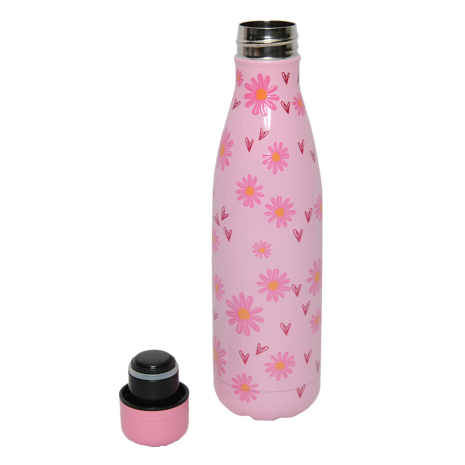 Daisy Daze Stainless Steel Bottle - Pink Image 2