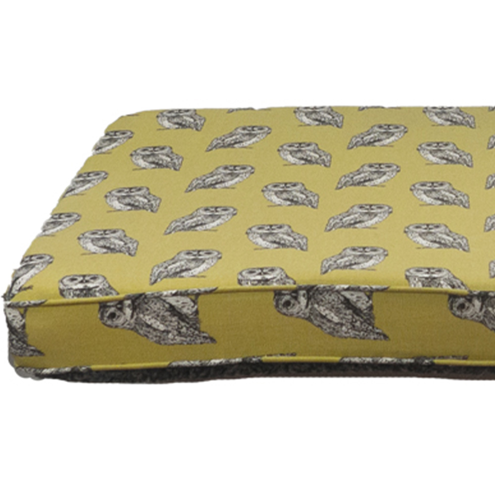 Snug & Cosy Large Owl Print Memory Foam Dog Lounger Bed Image 2