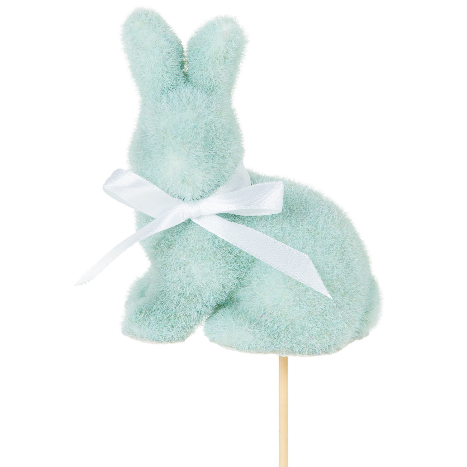 Flocked Easter Bunny Pick Image 5